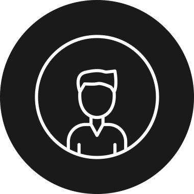 İnsan simgesinin vektör illüstrasyonu