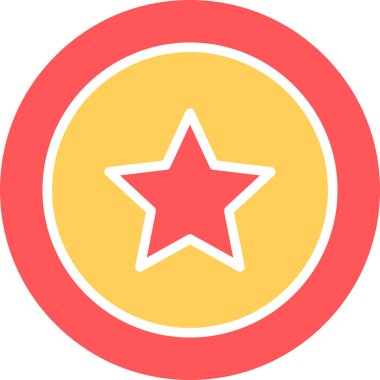 yıldız simgesi vektör illüstrasyonu