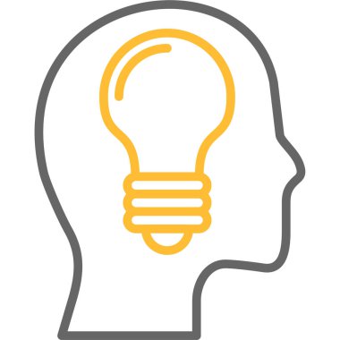 ampul yaratıcı fikir simgesi