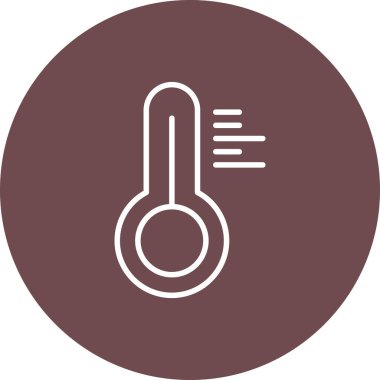 Klima. Web simgesi vektör illüstrasyonu