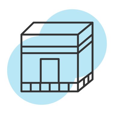 ofis binası izole edilmiş simge tasarımı vektör çizimi grafiği