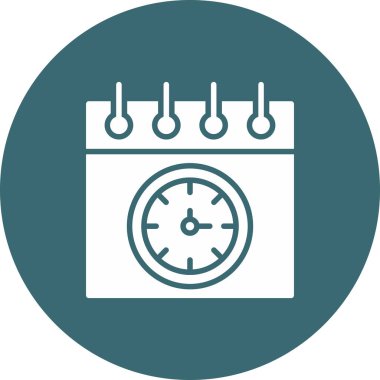 saat vektör simgesi modern basit illüstrasyon