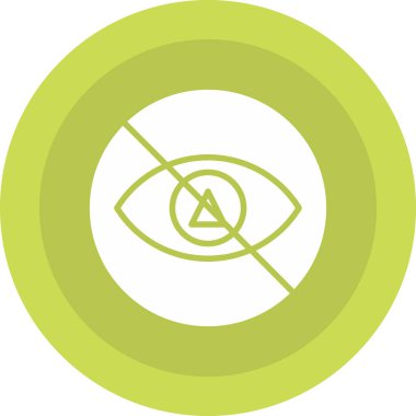 Göz. Web simgesi basit illüstrasyon