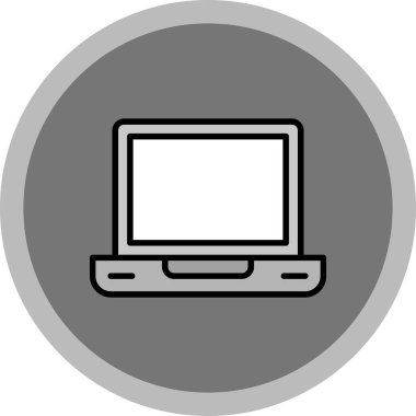 Dizüstü bilgisayar simgesi vektör çizimi