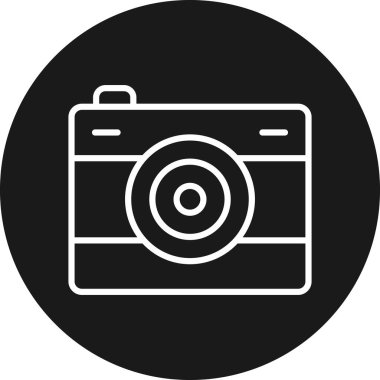 kamera simgesi vektör illüstrasyonu