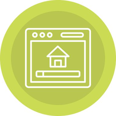 ev simgesi vektör illüstrasyonu