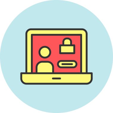 - İnternet. Web simgesi basit illüstrasyon