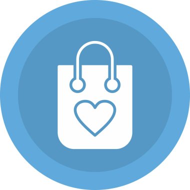 Alışveriş poşeti simgesinin vektör illüstrasyonu