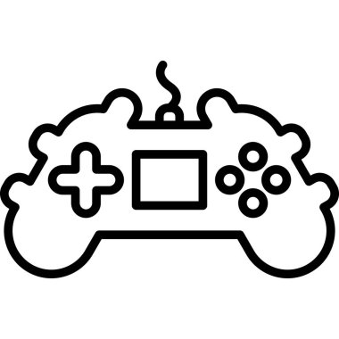 oyun denetleyici simgesi, vektör illüstrasyonu