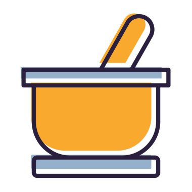 Mutfak pişirme kabı vektör çizimi grafik tasarımı