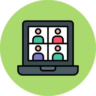 Dosya özeti biçiminde iş konferansı simgesi