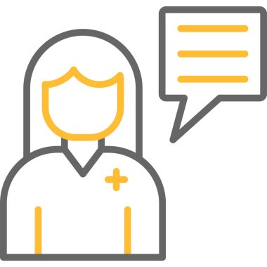 Müşteri desteği. Web simgesi basit illüstrasyon