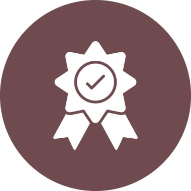 Ödül rozet çizimi. basit biçim