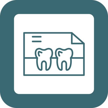 Diş Bakımı simge vektör çizim