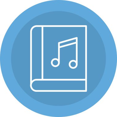 müzik simgesi, modern tasarım, vektör grafiği