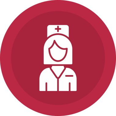 Doktor. Web simgesi basit illüstrasyon