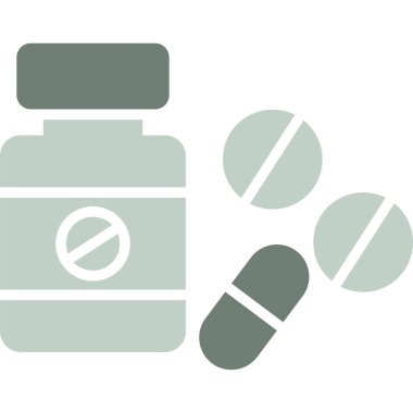 İlaç şişesi vektör simgesi