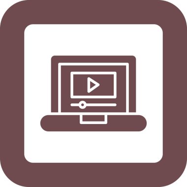 Dizüstü bilgisayar simgesi vektör çizimi