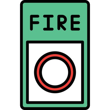 Moda Biçiminde Ateş Simgesi Ayrı Arkaplan