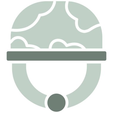 Miğfer başlığı simgesi düz stil