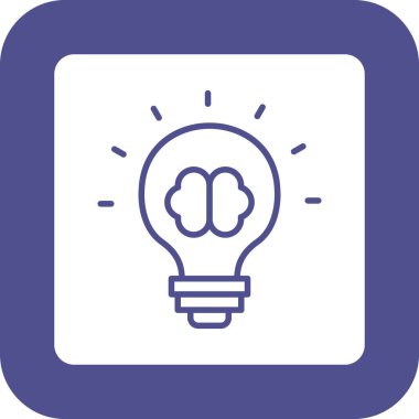 Ampul vektör satırı simgesi