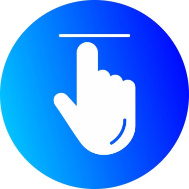 parmak simgesi vektör illüstrasyonu