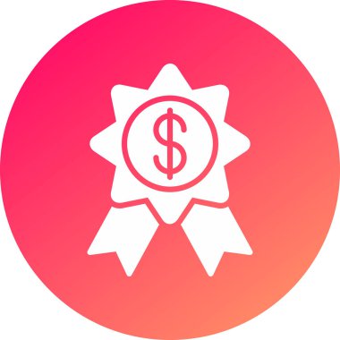 Beyaz çizgi ödül kupasının uzun gölge arkaplanı izole edilmiş simgesi. Kazanan sembol. Şampiyonluk veya yarışma kupası. Spor başarısı işareti. kırmızı altıgen düğmesi