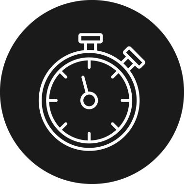 Alarm saat simgesi vektör illüstrasyonu