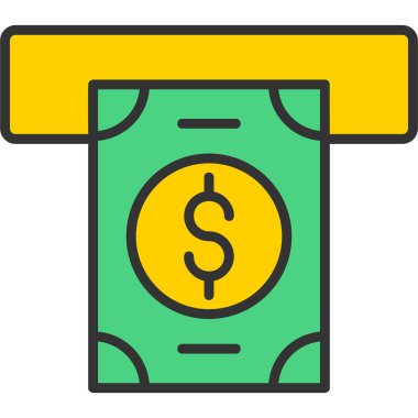 Dolar simgesi vektör illüstrasyonu