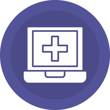 dizüstü bilgisayar simgesi, vektör illüstrasyonu