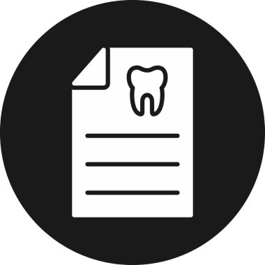 Diş simgesi vektör illüstrasyonu