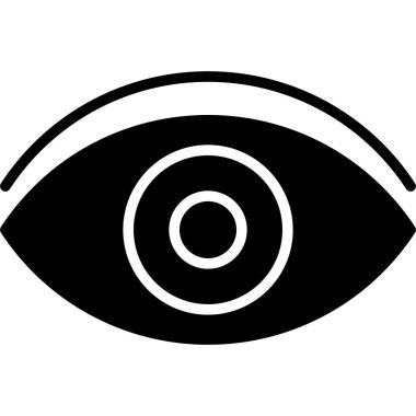 göz vektörü simgesi düz simge