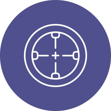 Hedef. Web simgesi basit illüstrasyon