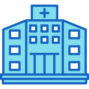 Hastane binası vektör simgesi
