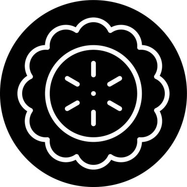 çiçek simgesi vektör illüstrasyonu