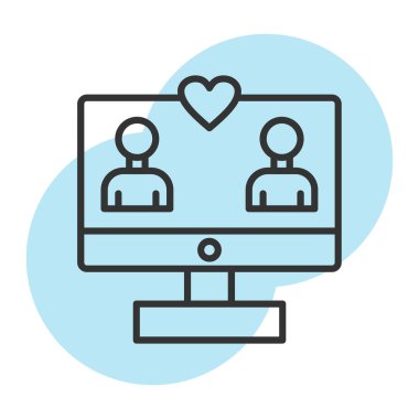 şebeke. Web simgesi basit illüstrasyon