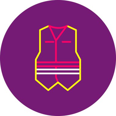 Sırt çantası simgesinin vektör çizimi