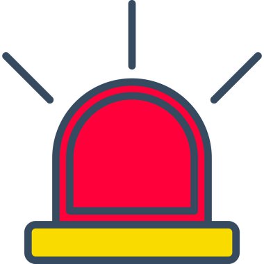 Alarm simgesi, vektör, basit ve modern tasarım