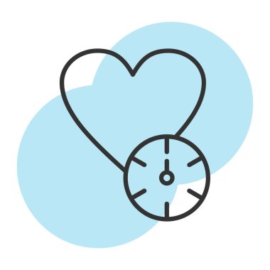 kalp saat simgesi, satır biçimi