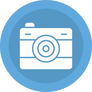 Fotoğraf makinası. Basit illüstrasyon