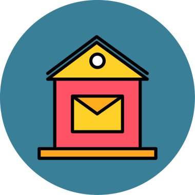 Mektup. Web simgesi basit illüstrasyon