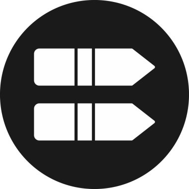 Eğilim biçimi izole edilmiş arkaplanda ok yönü simgesi