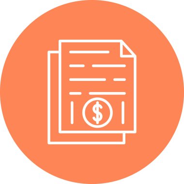 Belge simgesinin vektör illüstrasyonu