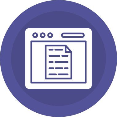 Dosya. Web simgesi basit illüstrasyon