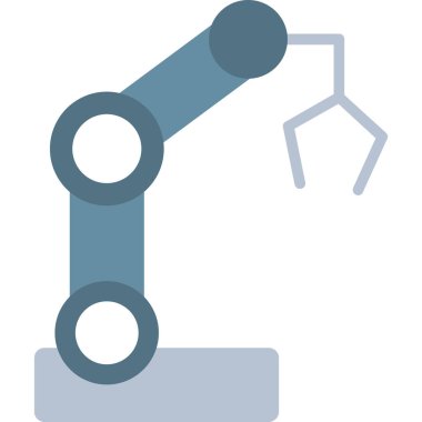 Robotik kol simge vektör çizim