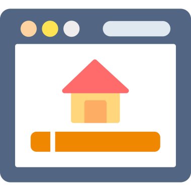 ev simgesi vektör illüstrasyonu