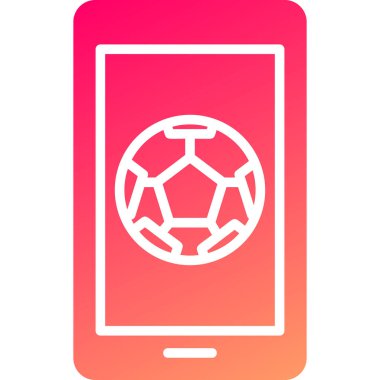 futbol topu simgesi, vektör illüstrasyonu