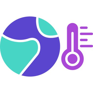 termometre simgesi vektör illüstrasyonu