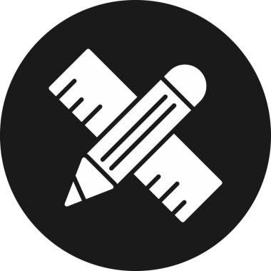 Kalem. Web simgesi basit illüstrasyon