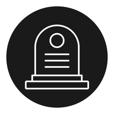 Mezar simgesinin vektör illüstrasyonu